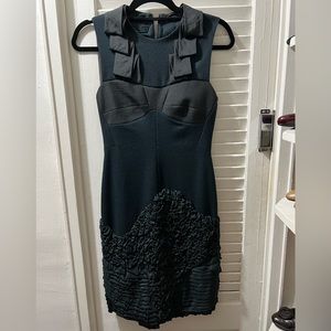 Yigal Azrouel Dark Green Sheath Dress